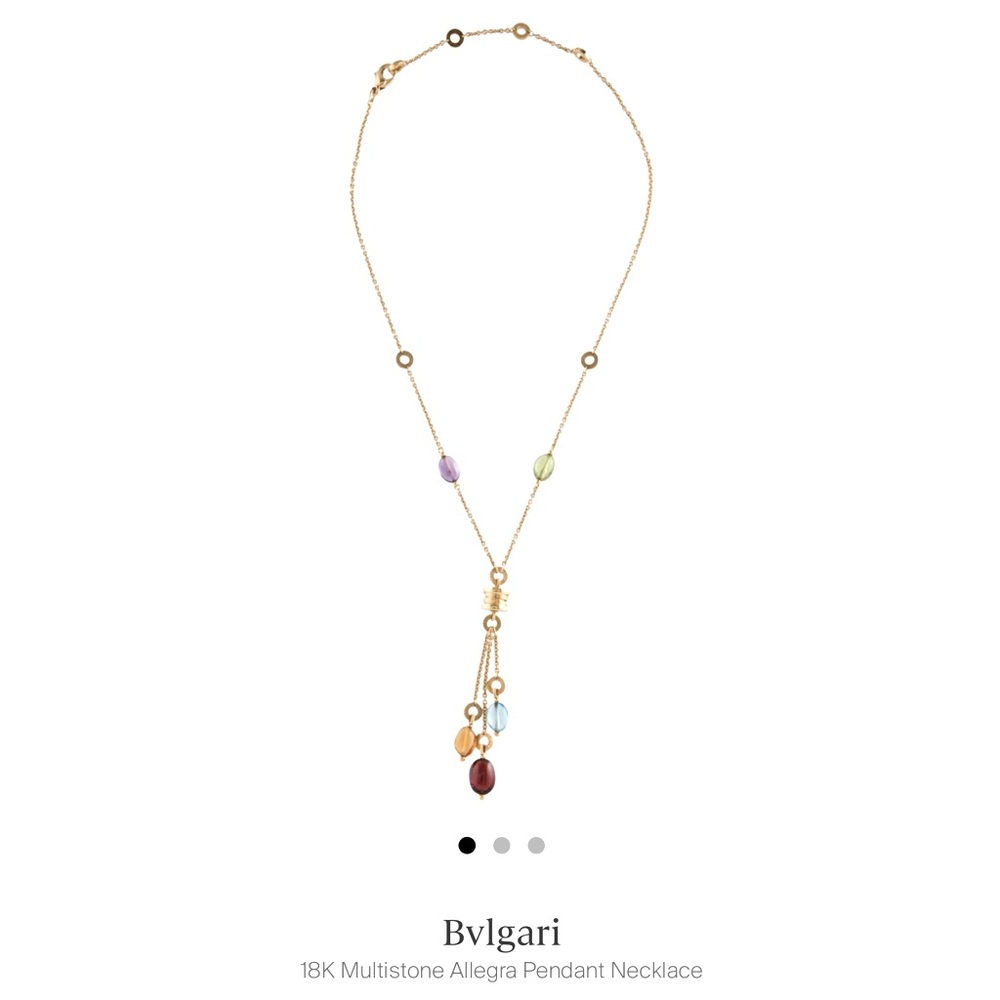 Bvlgari B.Zero1 Allegra Pendant Necklace 18k yellow gold.
